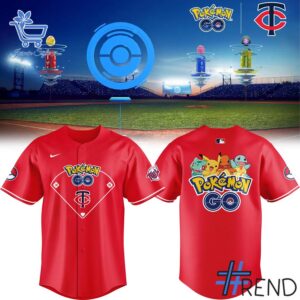 Minnesota Twins Pokémon GO Jersey design on casual wear for everyday style