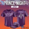 Detailed view of the 1 Minnesota Twins Prince Night Baseball jersey print on fabric