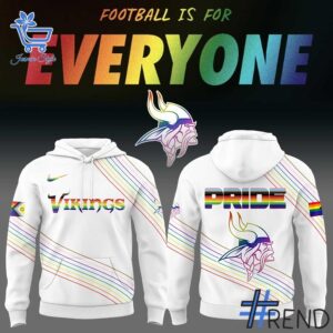 Custom apparel with the bold Minnesota Vikings Pride Month Hoodie design