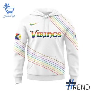 Custom apparel with the bold Minnesota Vikings Pride Month Hoodie design