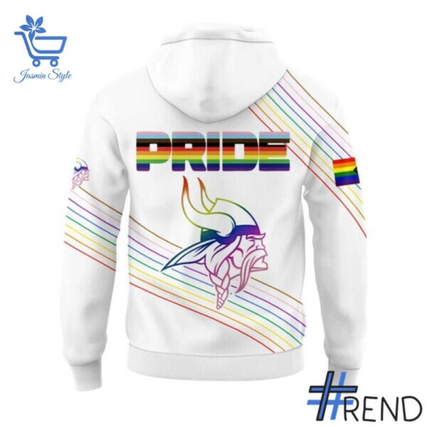 Custom apparel with the bold Minnesota Vikings Pride Month Hoodie design