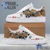 Detailed shot of Morgan Wallen Get Me To Gods Country Nike Air Force on classic Nike Air Force silhouette