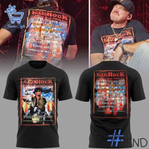 Soft and durable fabric with bold Morgan Wallen Live in Houston KID ROCK Hoodie print