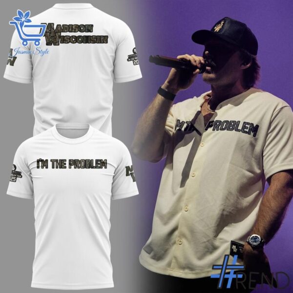 Soft and durable fabric with bold Morgan Wallen Wisconsin Badgers I'm The Problem Shirt print