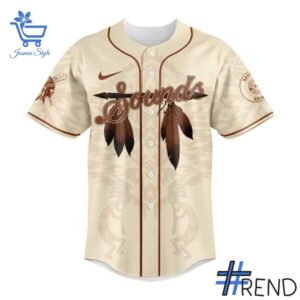 Performance meets personality in every Nashville Sounds Native American Heritage Month Jersey detail.