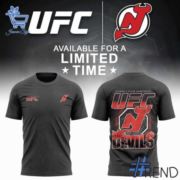 Side view of New Jersey Devils x UFC Hoodie showcasing iconic low-top silhouette.
