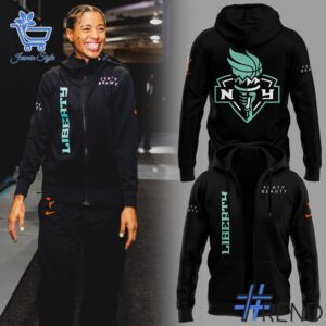 Detailed New York Liberty Fenty Beauty Hoodie graphic on quality fabric
