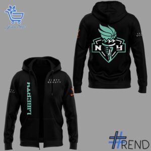 Detailed New York Liberty Fenty Beauty Hoodie graphic on quality fabric