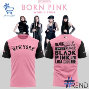 New York Mets Blackpink World Tour Shirt design on casual wear for everyday style