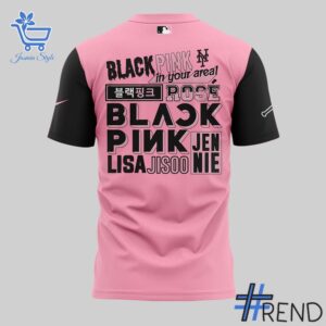 New York Mets Blackpink World Tour Shirt design on casual wear for everyday style