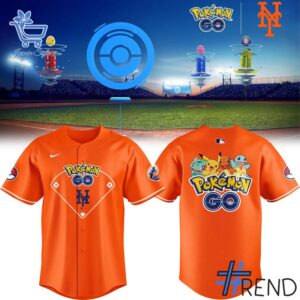 New York Mets Pokémon GO Jersey design on casual wear for everyday style