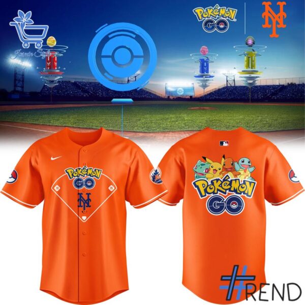New York Mets Pokémon GO Jersey design on casual wear for everyday style