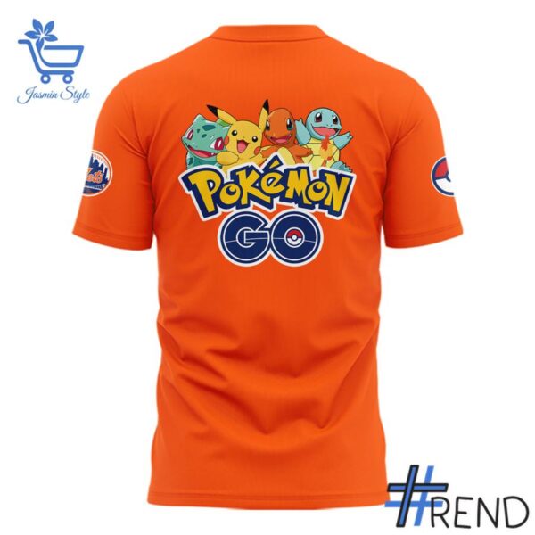 Side view of New York Mets Pokémon GO Shirt showcasing iconic low-top silhouette.