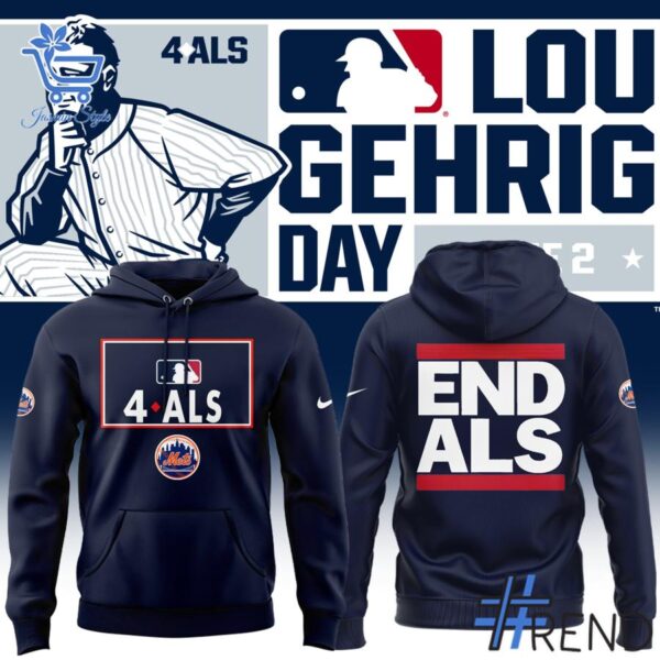 Close-up view of the New York Mets to ALS Hoodie Hoodie print