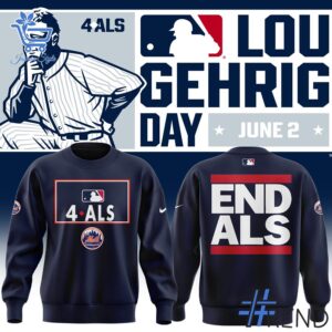 Close-up view of the New York Mets to ALS Hoodie Hoodie print