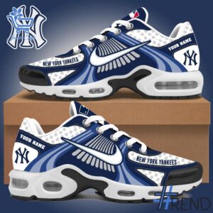 Close-up of the 1 New York Yankees Air Max TN Shoes showing detailed design and vibrant colors.