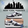 New York Yankees City Custom Nike Air Force Shoes design on casual wear for everyday style