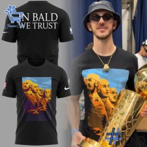 Soft and durable fabric with bold OKC Thunder Alex Caruso Bald Rushmore Shirt print