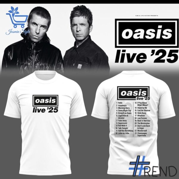Performance meets personality in every Oasis live World Tour Shirt detail.