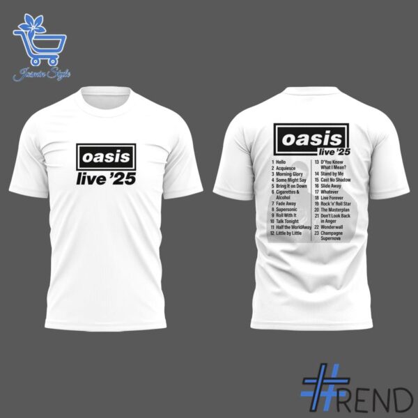 Performance meets personality in every Oasis live World Tour Shirt detail.
