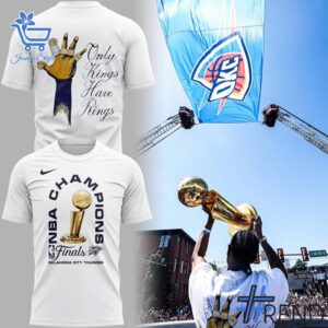 Soft and durable fabric with bold Oklahoma City Thunder NBA Champions Shirt print
