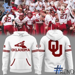 Close-up view of the Oklahoma Sooners National Championships Hoodie print