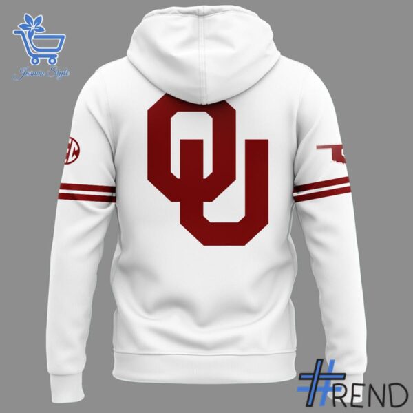 Close-up view of the Oklahoma Sooners National Championships Hoodie print