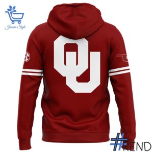 Close-up view of the Oklahoma Sooners National Championships Hoodie print