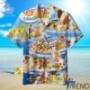 Close-up view of the Old Ice Creams Hawaiian Shirt print