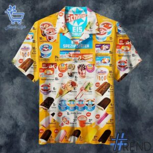 Soft and durable fabric with bold Old ice creams summers Hawaiian Shirt print