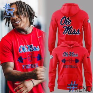 Close-up view of the Ole Miss Rebels Back To Work For The Summer Shirt print