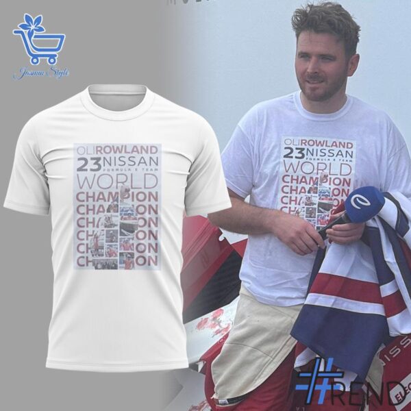 Detailed Oliver Nissan World Champios Shirt graphic on quality fabric