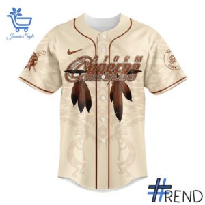 Performance meets personality in every Omaha Storm Chasers Native American Heritage Month Jersey detail.