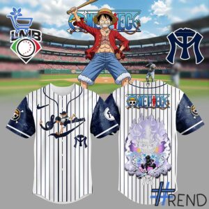 Custom look featuring the signature One Piece Luffy Gear Baseball Jersey design