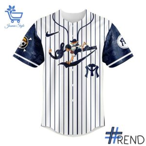 Custom look featuring the signature One Piece Luffy Gear Baseball Jersey design