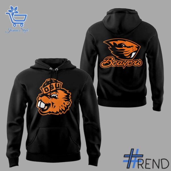 Detailed fabric and stitching showing 2 Oregon State Beavers Hoodie Shirt