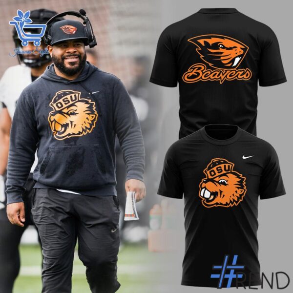 Detailed fabric and stitching showing 3 Oregon State Beavers Hoodie Shirt
