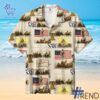 Patriot Collection Sons of the American Revolution Hawaiian Shirt design displayed on high-quality clothing fabric