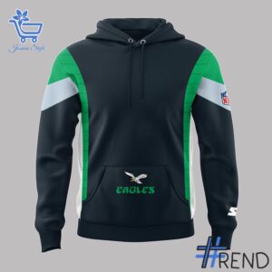Detailed Philadelphia Eagles Throwback Limited Edition Hoodie graphic on quality fabric