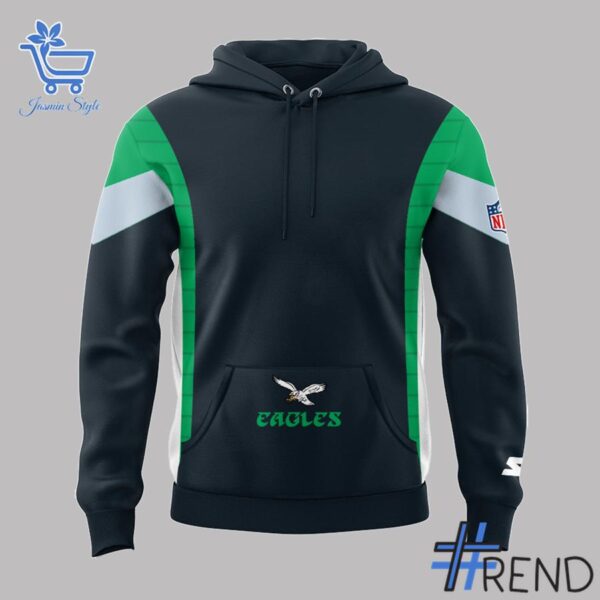 Detailed Philadelphia Eagles Throwback Limited Edition Hoodie graphic on quality fabric