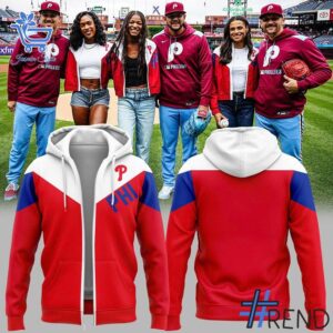 Close-up view of the Philadelphia Phillies Hoodie print