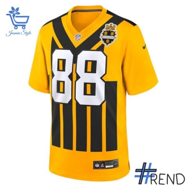 Styled look featuring Pittsburgh Steelers Throwback Football Jersey for everyday wear