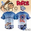 Detailed view of the 1 Popeye Night Lehigh Valley IronPigs Jersey print on fabric