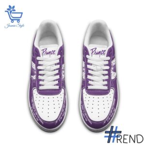 Custom apparel with the bold Prince Purple Nike Air Force design