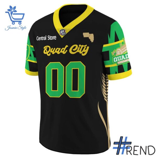 Performance meets personality in every Quad City Steamwheelers Country Night Football Jersey detail.