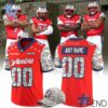 Custom look featuring the signature Quad City Steamwheelers Military Appreciation Football Jersey design