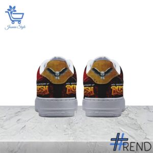 Detailed shot of Rush Anniversary Air Force Shoes on classic Nike Air Force silhouette