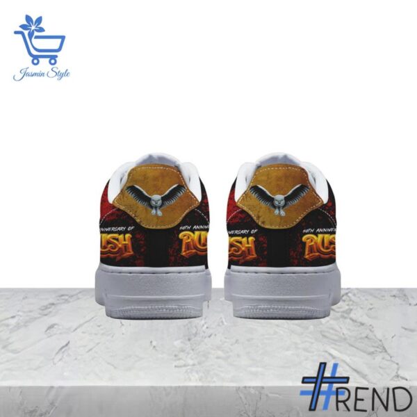 Detailed shot of Rush Anniversary Air Force Shoes on classic Nike Air Force silhouette