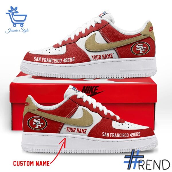Custom look featuring the signature San Francisco ers Air Force Shoes design
