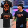 Close-up of the 1 San Francisco Giants JESUS Won 2025 Shirt showing detailed design and vibrant colors.